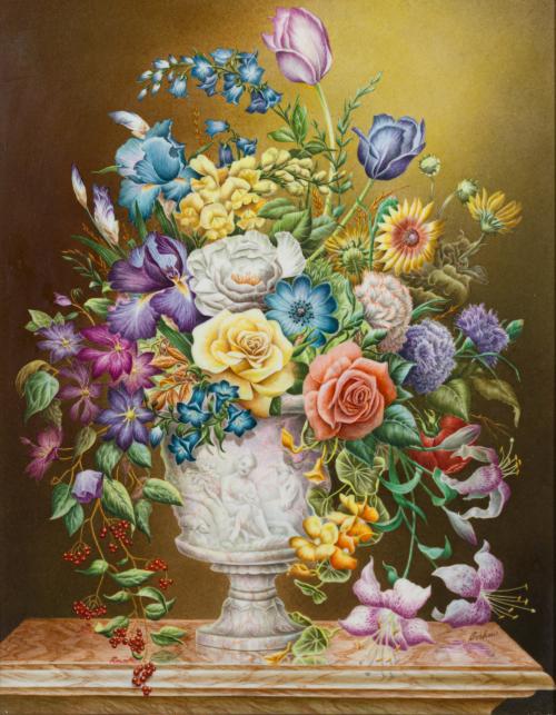 EDWARD MARSCHALL BOEHM (1943)Pareja de placas en porcelan
