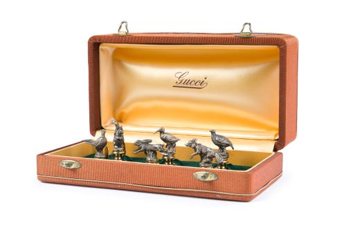 GUCCI- Piezas de colecciónJuego de 6 soportes para sellos