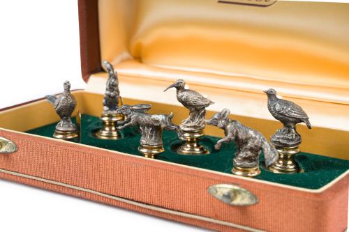 GUCCI- Piezas de colecciónJuego de 6 soportes para sellos