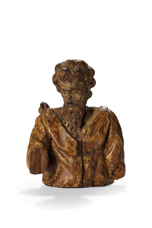 287   -  <p><span class="object_author">ESCUELA NAPOLITANA DEL S. XVII - Busto de Santo o Evangelista</span></p>