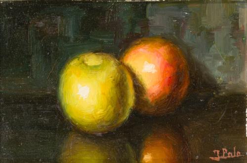 ESCUELA ESPAÑOLA. Siglo XX, Boedegón de frutas