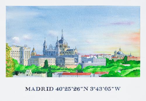 IGNACIO VISIERS (Madrid, 1962), Vista de Madrid desde Prínc
