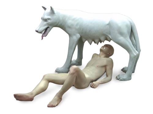 LU ZHENGYUAN (Hunan, China, 1982), Feeding, Fibra de vidrio
