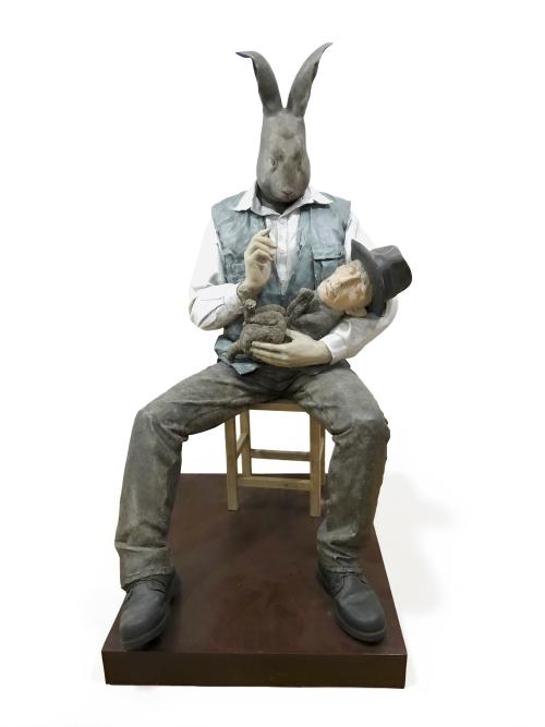 HU QINGYAN (Hangzhou, China, 1982), Diálogo, Fibra de vidri