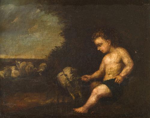 ESCUELA ESPAÑOLA. Segunda mitad del siglo XVII, San Juanito