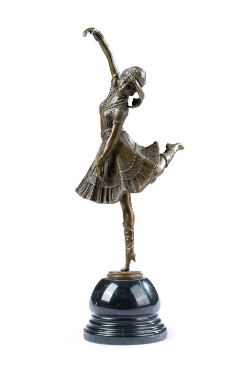 Según modelo de DIMITRI CHIPARUS (Dorohoi, Rumanía, 1886- P