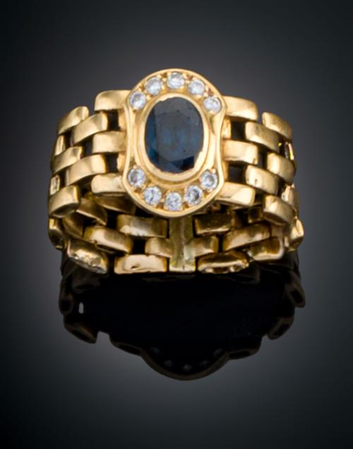 SORTIJA CON TOPACIO LONDON BLUE