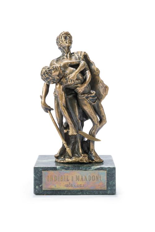 "Indibil y Mandonio"Esculturas en bronce pavonado
