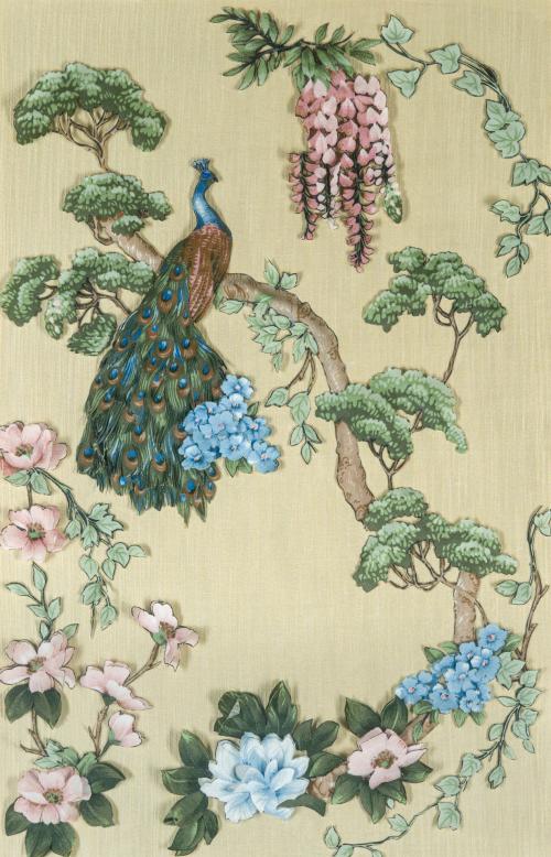 ESCUELA ESPAÑOLA S. XXDecorativo panel de estilo oriental
