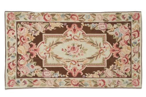 Alfombra estilo Aubusson en lana, s. XXDiseño clásico con