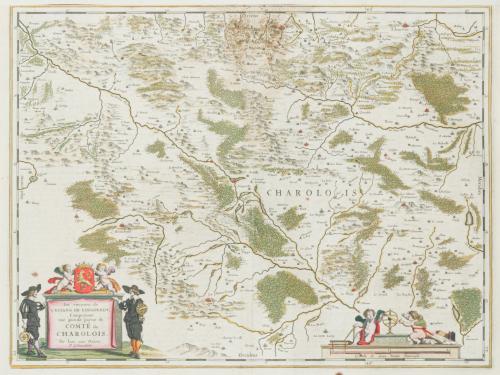  GUILIELMUS BLAEU (1571-1638). Siglo XVII (hacia 1642), Map