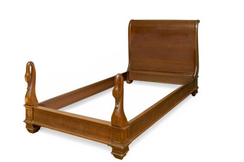 Pareja de camas individuales estilo ImperioEn madera de c