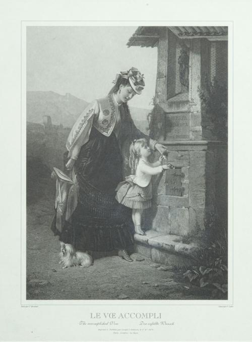 PIERRE COTTI (1823-1886) según Brochart, c.1874, Le Voeu Ac