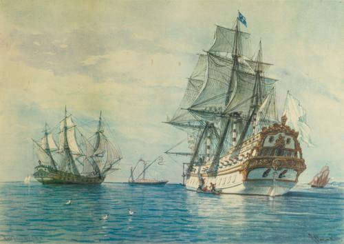 53   -  <p><span class="object_title">Navíos franceses del siglo XVII y XVIII</span><br></p>