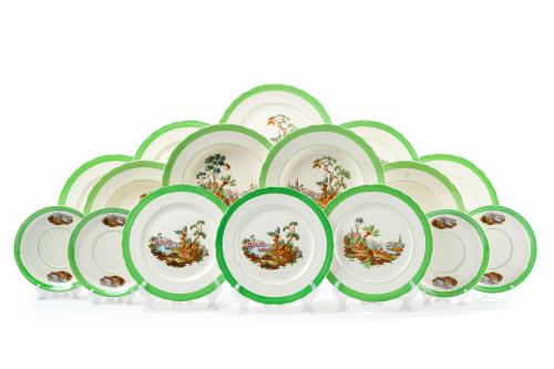 Vajilla en porcelana de la fábrica Royal Pola de Gijón. c. 