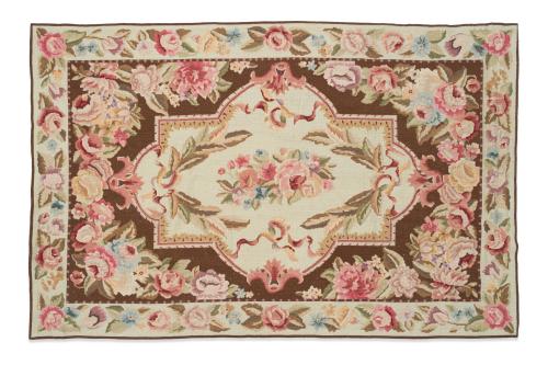  Alfombra estilo Aubusson en lana, s. XXDiseño clásico co