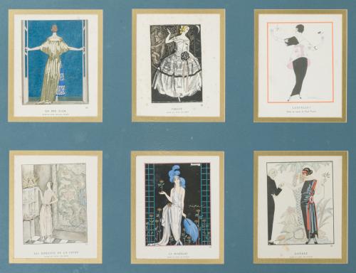 675   -  <p><span class="object_author">ESCUELA FRANCESA. Principios del siglo XX - Pareja de seis láminas con imágenes femeninas de la Belle Époque</span></p>