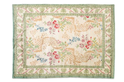 Alfombra española en lana diseño Cuenca, c.1950Campo colo