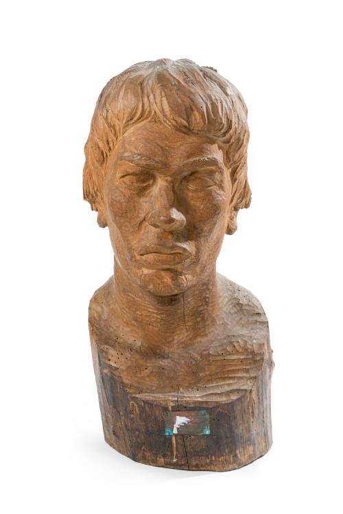 HIPÓLITO EYRAUD , Hombre  de mi tierra, chile 1949, Madera 