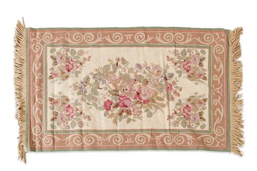 Alfombra en petit-point estilo Aubusson Decoración de med