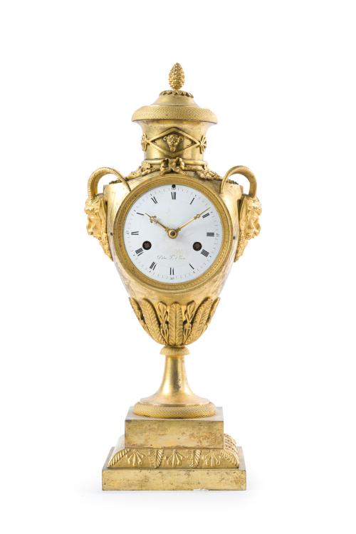 Reloj de sobremesa en forma de copa Imperio, Francia, c. 18
