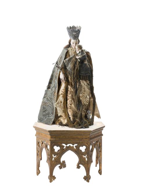 ESCUELA ESPAÑOLA Siglo XIX, Virgen del CarmenTalla vestid