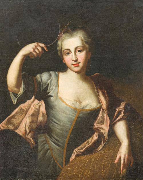 DISCÍPULO DE JEAN-MARC NATTIER (París, 1685 - 1766). Mediad