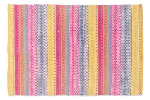 Kilim moderno en algodón de rico colorido