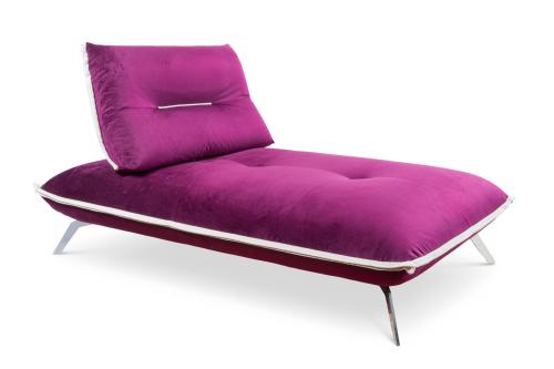 PHILIPPE HUREL (1955)"Chaise longe" con tapicería en terc