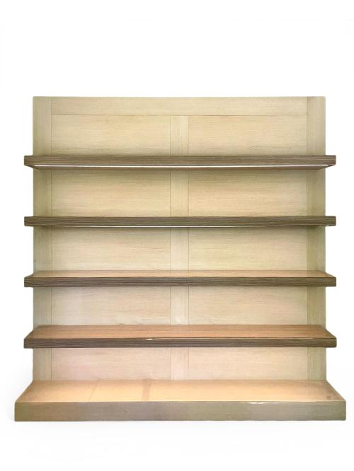PHILLIPE HUREL (1955)Moderna librería en madera.