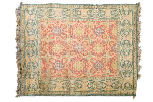 Alfombra española en lana, diseño Cuenca, c.1950Campo bei