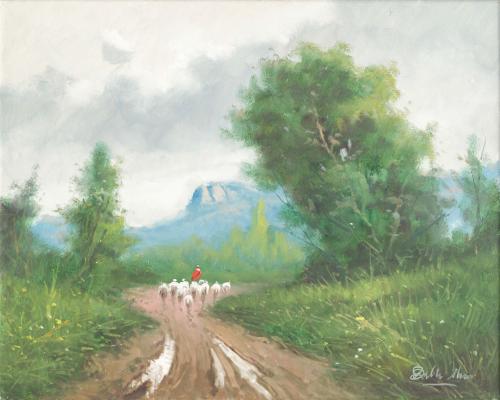 ENRIC BELTRÁN MESSA (Valencia 1940-2006), Paisaje, óleo sob